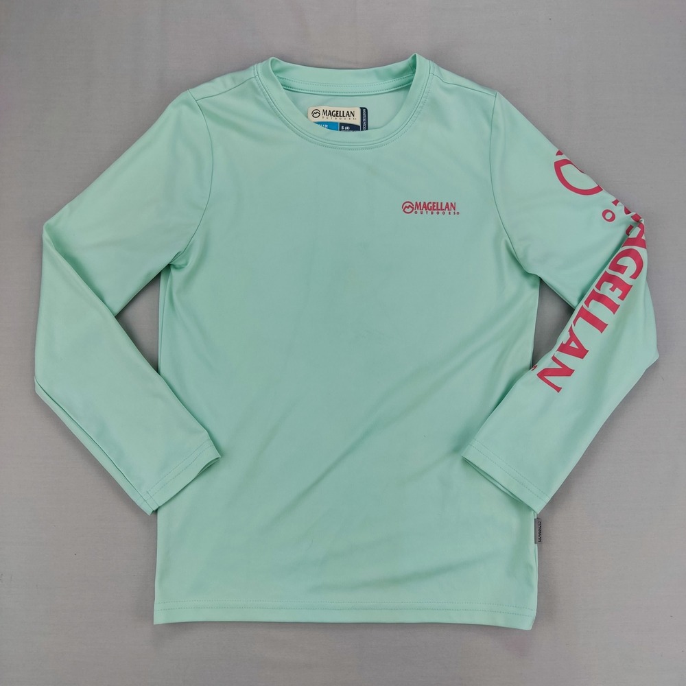 Magellan Shirt Womens S Mint Fish Gear‎ Long Sleeve Performance Fishing Tee